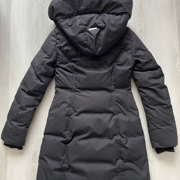 Soia & KYO CAMIELA Slim Fit Brushed Down Coat With Leather Trim - Picture 10 of 16